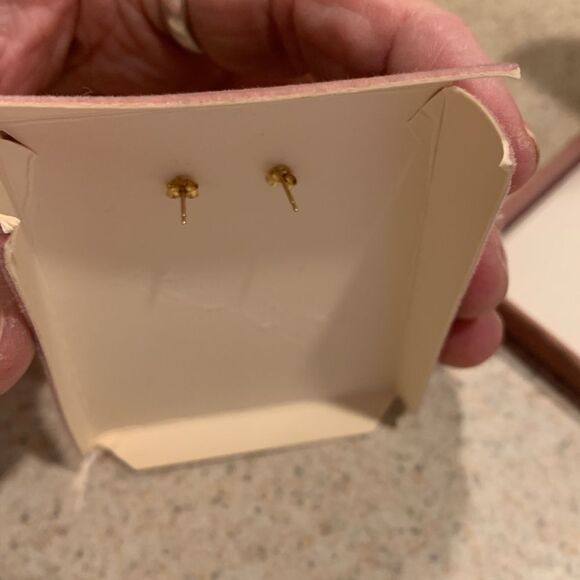 14 karat gold Natural Pearl & Black Onyx Vintage Dangle Earrings.  Rare find - Picture 10 of 12